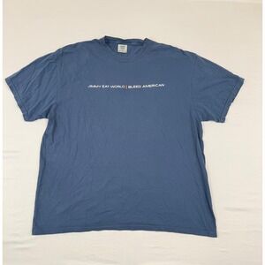 Jimmy Eat World Bleed American Band T-Shirt Comfort Colors Mens 2XL Heavyweight